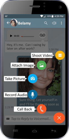 YouVOXX Voicemail app for android screenshot
